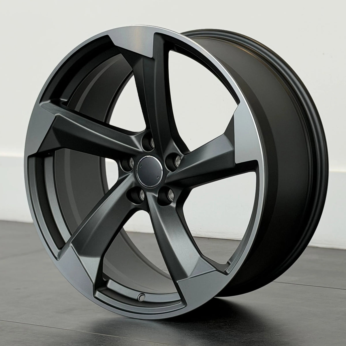 MU43A 21X9 5X112 ET30 SATIN GUNMETAL MACHINED FACE