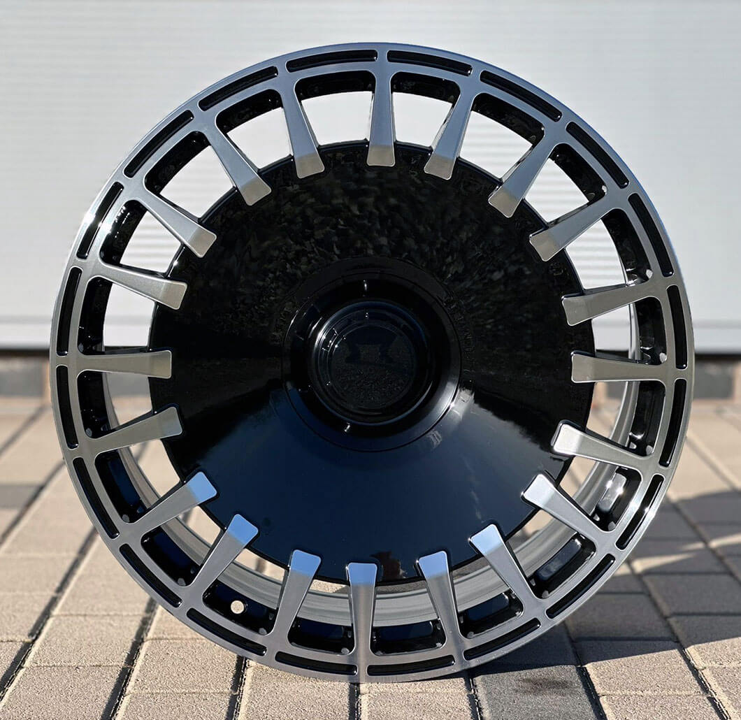 MU19M 19X9.5 5X112 ET45 BLACK MACHINED FACE