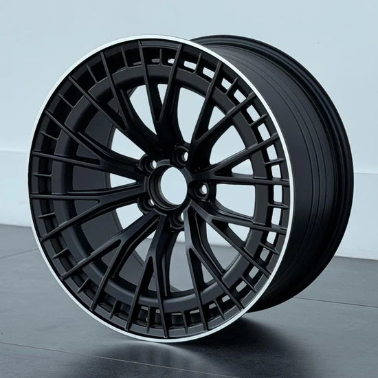 MU25M 19X8.5 5X112 ET36 SATIN BLACK MACHINED LIP