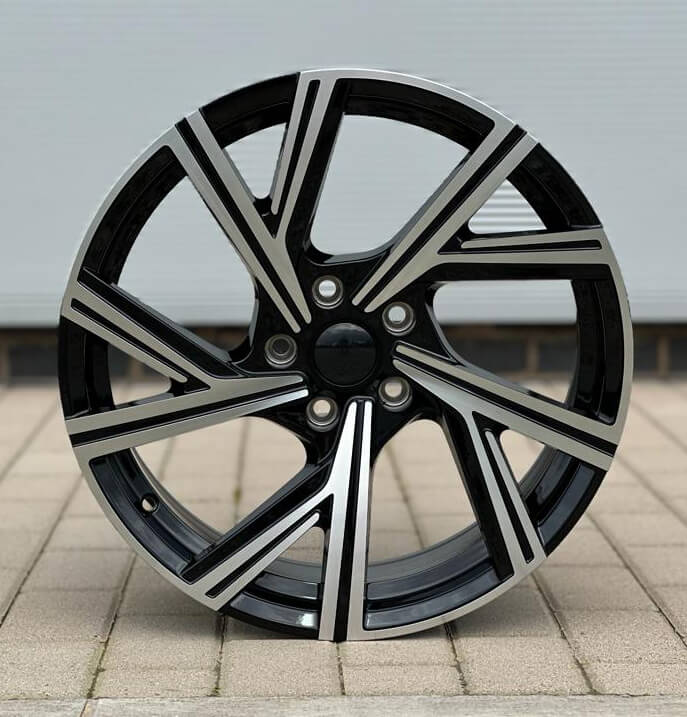 MU20W 19X8 5X112 ET45 BLACK MACHINED FACE