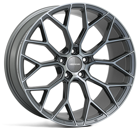 Veemann V-FS66 20x8.5 5x112 ET28 Graphite Smoke Machined
