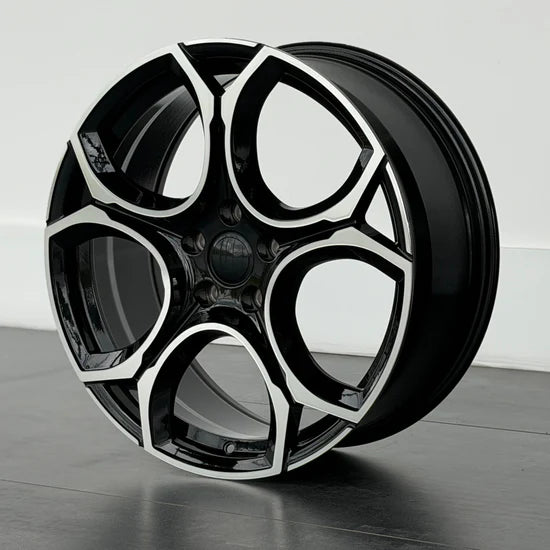 MU27W 18X8 5X112 ET42 BLACK MACHINED FACE