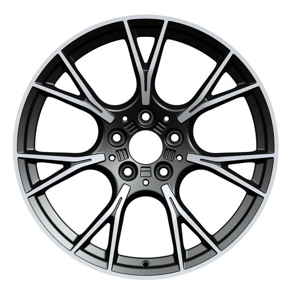 MU1B 19X8.5 5X112 ET26 GUNMETAL MACHINED FACE