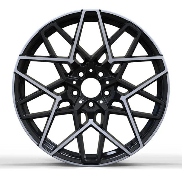 MU14B 19X9.5 5X112 ET40 BLACK MACHINED FACE