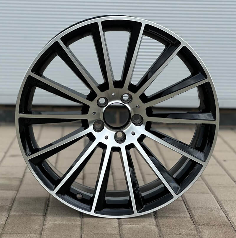 MU2M 20X8.5 5X112 ET38 BLACK MACHINED FACE