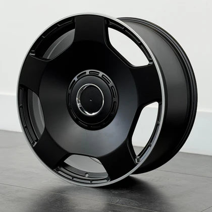 MU60M 22X10 5X130 ET25 MATT BLACK MACHINED LIP