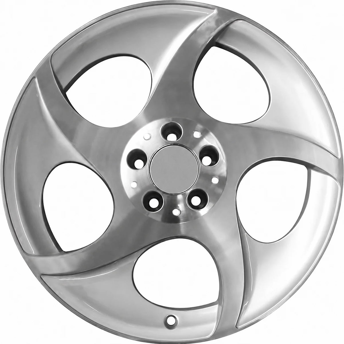 MU99M 18X8.5 5X112 ET44 SILVER MACHINED FACE