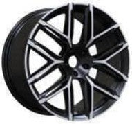 MU46A 19X8.5 5X112 ET32 BLACK MACHINED FACE