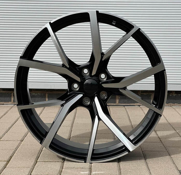 MU18W 17X7.5 5X112 ET35 BLACK MACHINED FACE