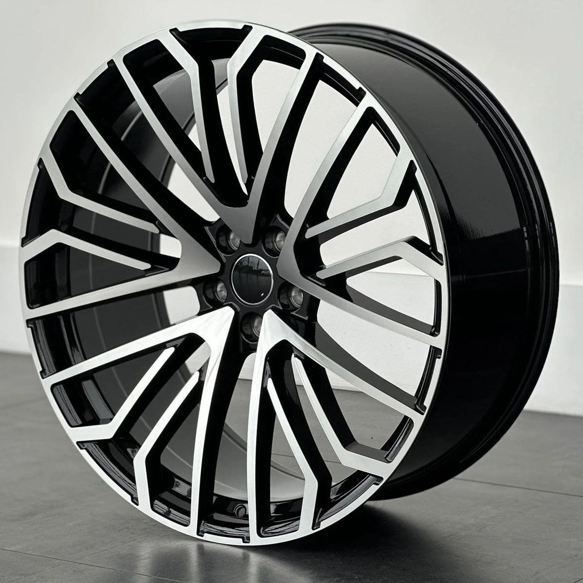 MU40A 21X9 5X112 ET25 BLACK MACHINED FACE