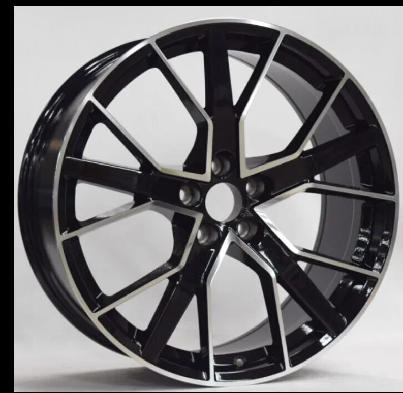 MU6A 21X9 5X112 ET25 BLACK MACHINED FACE