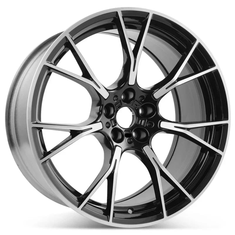 MU1B 19X9.5 5X112 ET37 BLACK MACHINED FACE