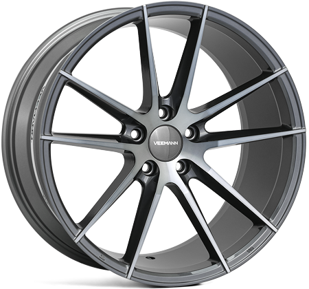 Veemann V-FS25 20x10 5x120 ET43 Graphite Smoke Machined