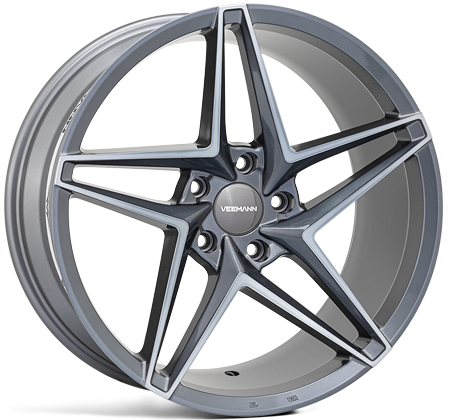 Veemann V-FS46 20x8.5 5x112 ET38 Graphite Smoke Machined