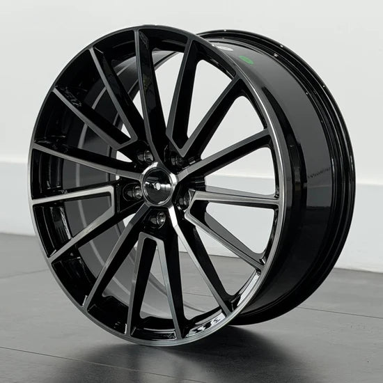 MU29W 19X8 5X112 ET45 BLACK MACHINED FACE